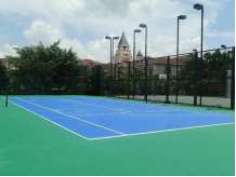丙烯酸羽毛球场施工案例-长春高新区建材厂室外案例